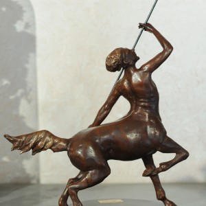 Chirone - Bronze sculpture made by Alessandro Romano