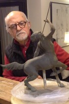 Chirone - Bronze sculpture made by Alessandro Romano