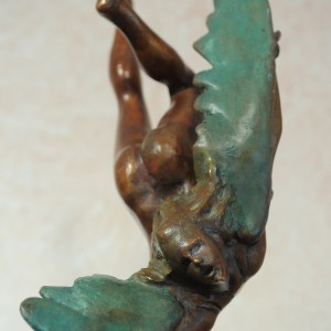 Icaro - Bronze sculpture made by Alessandro Romano